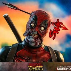 Maybang's Collectibles Hot Toys Marvel Comic Masterpiece Series Zombie Deadpool 1/6 Scale 12