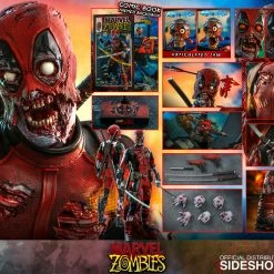 Maybang's Collectibles Hot Toys Marvel Comic Masterpiece Series Zombie Deadpool 1/6 Scale 12